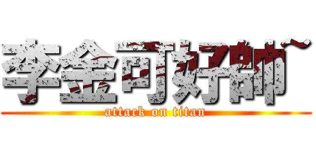 李金可好帥~ (attack on titan)