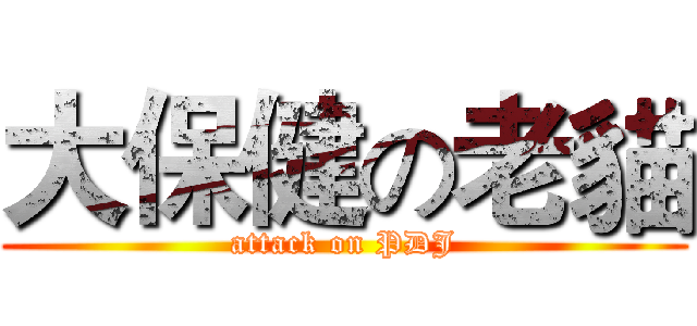 大保健の老貓 (attack on PDJ)