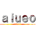 ａｉｕｅｏ (12sai)
