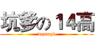 坑爹の１４高 (wqnmgb)