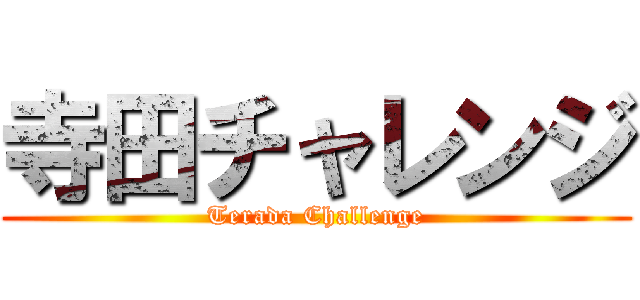 寺田チャレンジ (Terada Challenge)