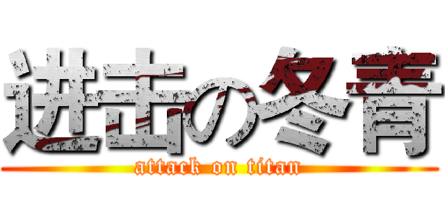进击の冬青 (attack on titan)