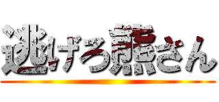 逃げろ熊さん ()