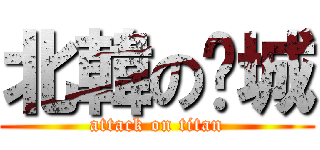 北韓の沅城 (attack on titan)