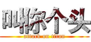 叫你个头 (attack on titan)