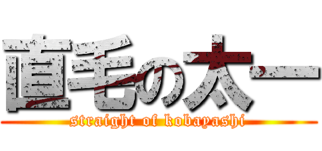 直毛の太一 (straight of kobayashi)