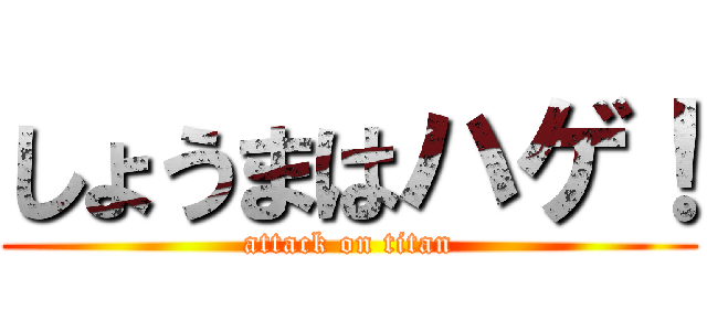 しょうまはハゲ！ (attack on titan)