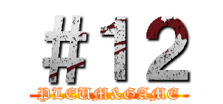 ＃１２ (PLEUM&GAME)