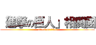 「進撃の巨人」相関図 (attack on titan)