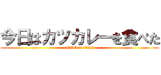 今日はカツカレーを食べた (attack on titan)