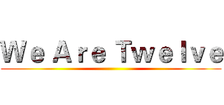 Ｗｅ Ａｒｅ Ｔｗｅｌｖｅ ()