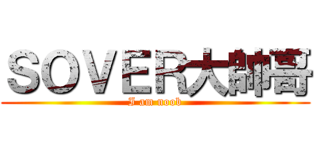 ＳＯＶＥＲ大帥哥 (I am noob)