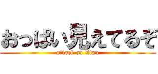 おっぱい見えてるぞ (attack on titan)