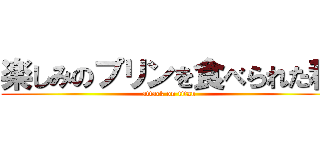 楽しみのプリンを食べられた私 (attack on titan)
