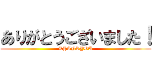 ありがとうございました！ (THANKYOU)