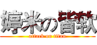 婷米の皆软 (attack on titan)