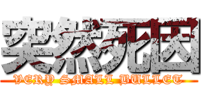 突然死因 (VERY SMALL BULLET)