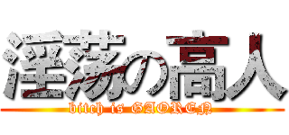 淫荡の高人 (bitch is GAOREN)