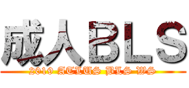 成人ＢＬＳ (2019 ATLUS BLS WS)