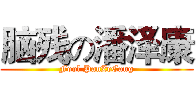 脑残の潘泽康 (Fool PanZeCang)