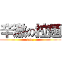 辛激の拉麺 (spicy)