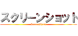 スクリーンショット (ScreenShots)