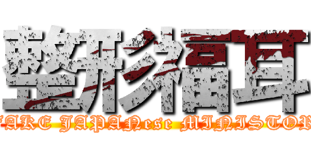 整形福耳 (FAKE JAPANese MINISTOR)