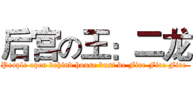 后宫の王：二龙 (People open behind house bust be Fire Fire Fire )