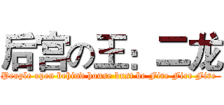 后宫の王：二龙 (People open behind house bust be Fire Fire Fire )
