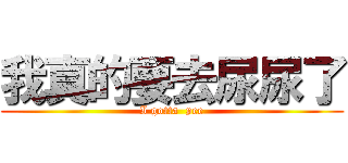 我真的要去尿尿了 (I gotta  pee)
