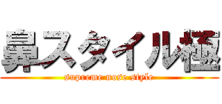 鼻スタイル極 (supreme nose style)