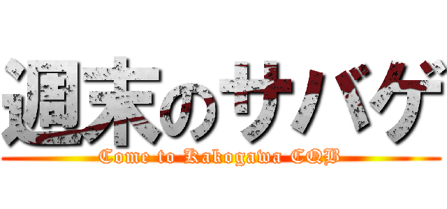 週末のサバゲ (Come to Kakogawa CQB)