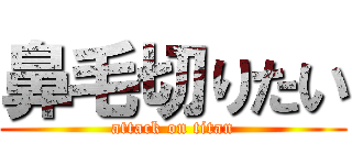 鼻毛切りたい (attack on titan)