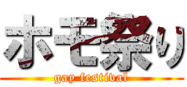 ホモ祭り (gay festival)