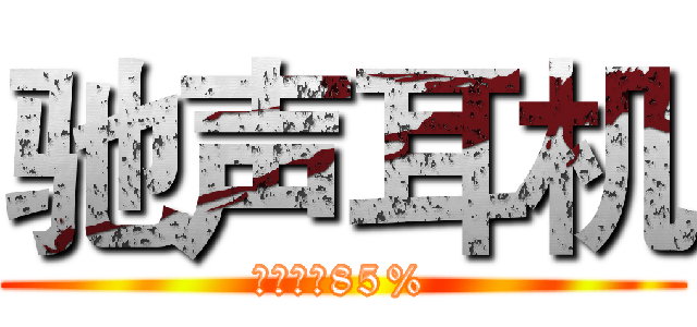 驰声耳机 (主动降噪85%)