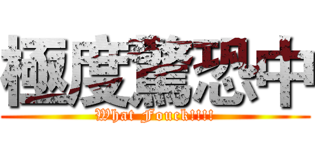 極度驚恐中 (What Fouck!!!!)