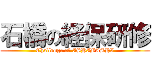 石橋の経保研修 (Challenge of ISHIBASHI)