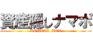 資産隠しナマポ (RENTAL  BOX)