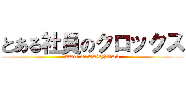 とある社員のクロックス (attack on TSUNODA)