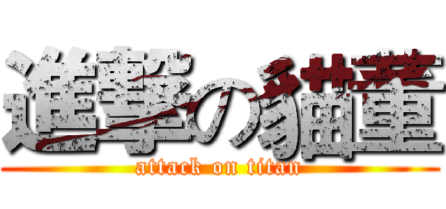 進撃の貓董 (attack on titan)