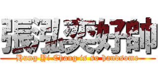 張泓奕好帥 (Hung Yi Chang is so handsome)