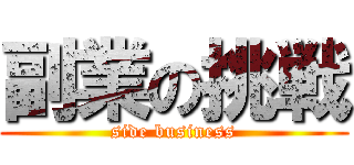 副業の挑戦 (side business)