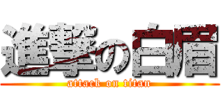 進撃の白眉 (attack on titan)