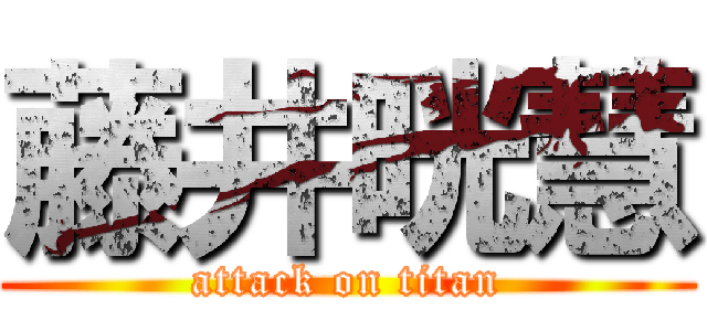 藤井晄慧 (attack on titan)