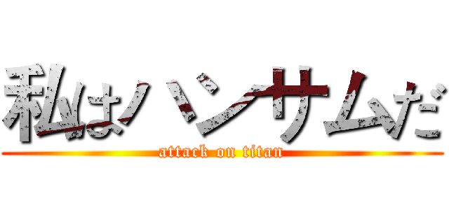 私はハンサムだ (attack on titan)