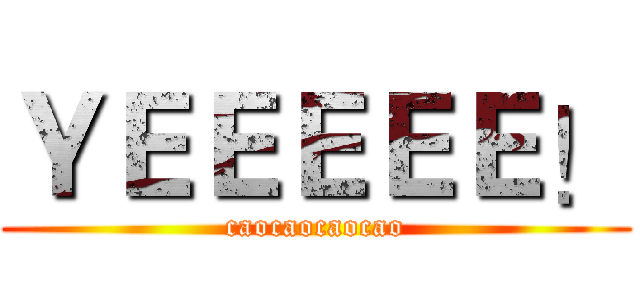 ＹＥＥＥＥＥ！ (caocaocaocao)