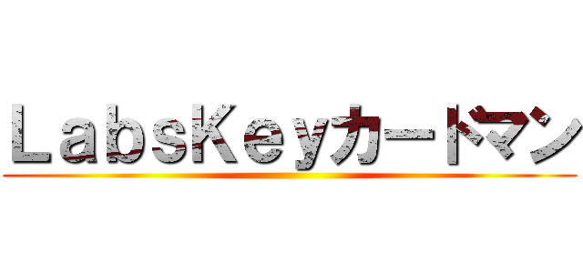 ＬａｂｓＫｅｙカードマン ()