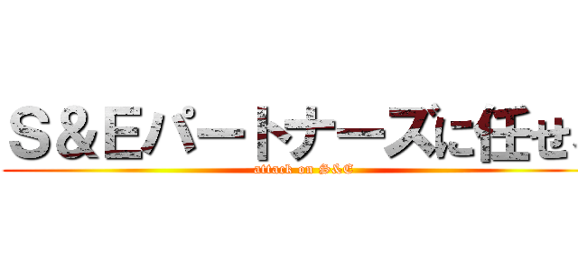 Ｓ＆Ｅパートナーズに任せろ (attack on S&E)