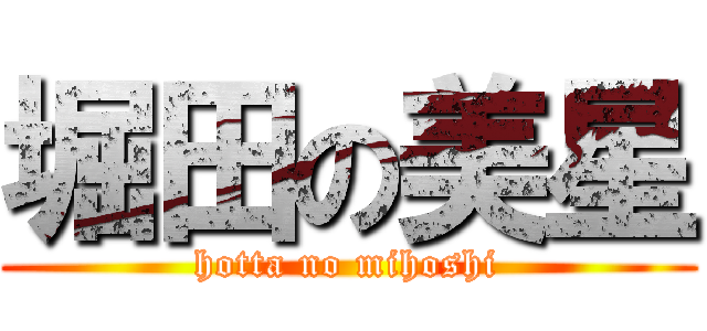 堀田の美星 (hotta no mihoshi)