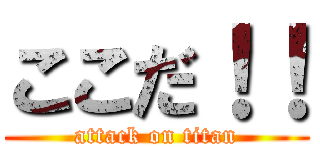 ここだ！！ (attack on titan)